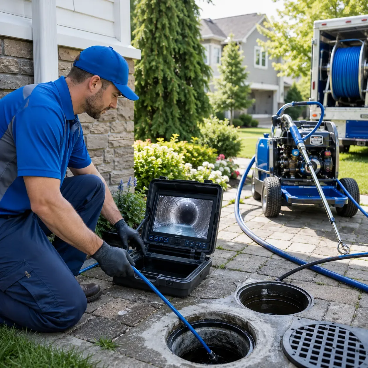 Outdoor drain cleaning professionals serving Newport, OH