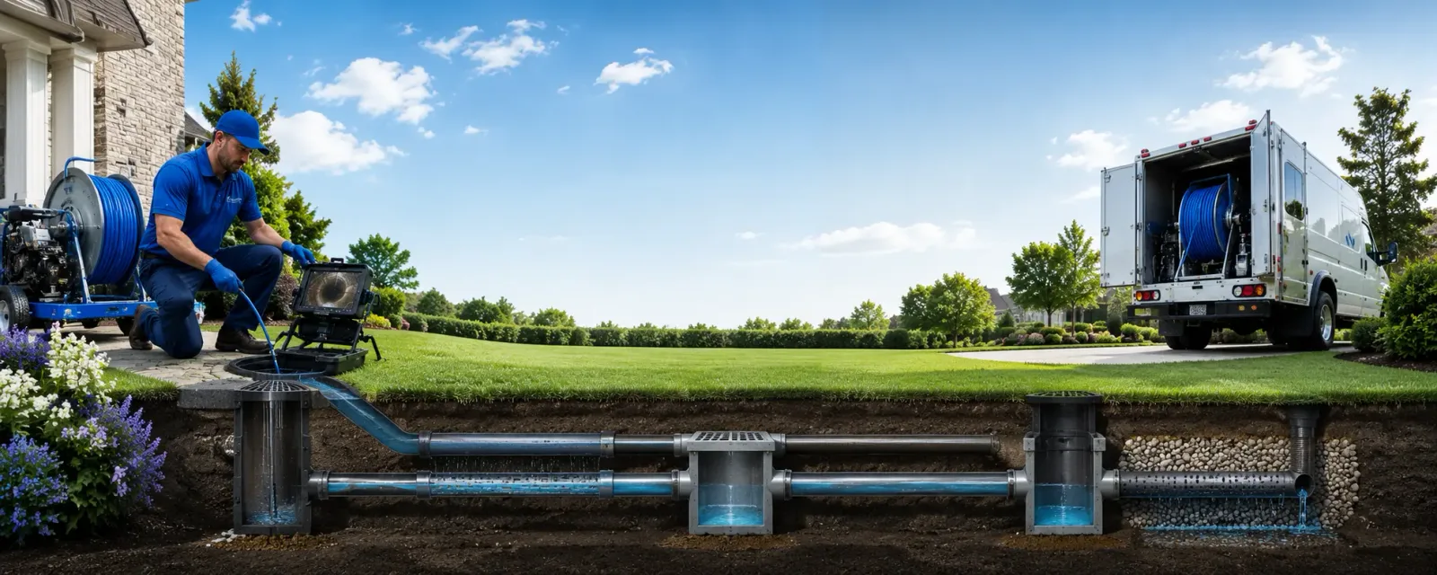 Outdoor drain cleaning information for Newport, OH